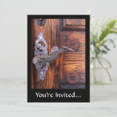  deuropenhandvat, oud hout — Estate Kaart (Staand voorkant)