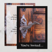  deuropenhandvat, oud hout — Estate Kaart (Voorkant / Achterkant)