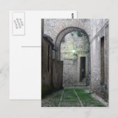 Deuropening in het Briefkaart van Erice Sicilië (Voorkant / Achterkant)