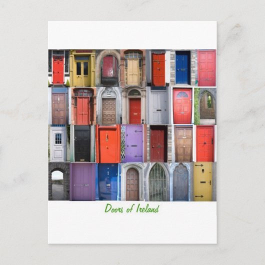 deuropening in Ierland Briefkaart (Voorkant)