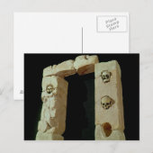 Deuropening met schedels briefkaart (Voorkant / Achterkant)