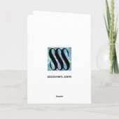 Deuropening naar Kerstmis Feestdagen Kaart (Achterkant)