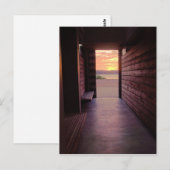 deuropening zonsondergang briefkaart (Voorkant / Achterkant)