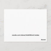 deuropening zonsondergang briefkaart (Achterkant)