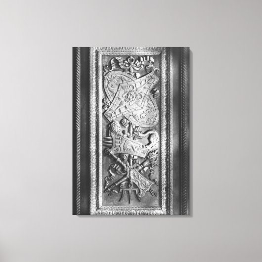 Deurpaneel, stijl Henri II, c.1556 Canvas Afdruk (Voorkant)