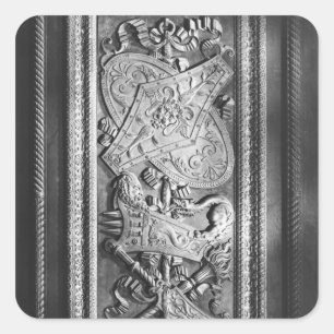 Deurpaneel, stijl Henri II, c.1556 Vierkante Sticker
