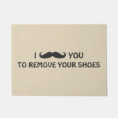 Deurplaat - MUSTACHT U Deurmat (Voorkant)