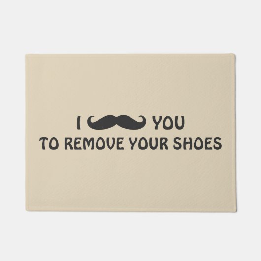 Deurplaat - MUSTACHT U Deurmat (Voorkant)