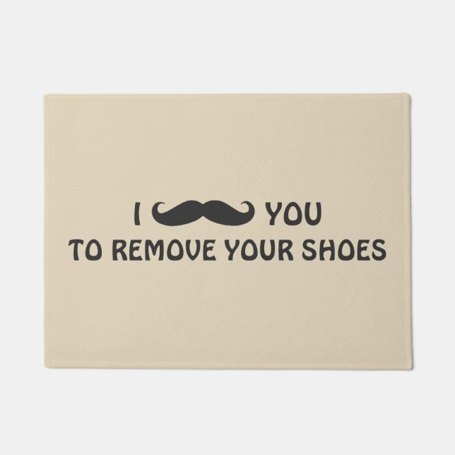 Deurplaat - MUSTACHT U Deurmat (Voorkant)