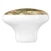 Deurpullen met een Trellis-ontwerp van William Mor Keramische Knop (Zijkant)