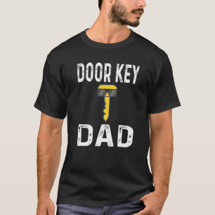 Deursleutel pa Pun Humor Dorky Book Nerd Father T-shirt
