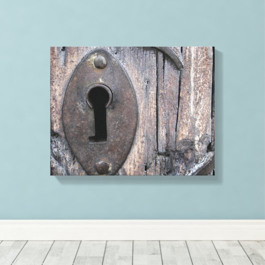 deurslot canvas afdruk (Insitu (Houten vloer))