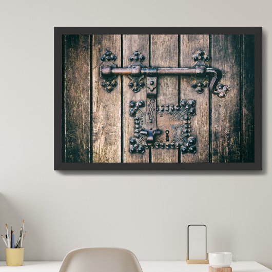 Deurslot van de Nossa Senhora da Pena Kerk Poster
