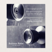 Deursloten bedrijf visitekaartje (Buitenkant ongevouwen)