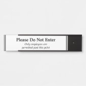Deurteken reinigen "Gelieve niet in te voeren" Deurbordje (Voorkant)