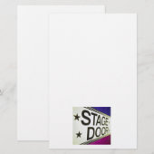 Deurteken theater briefpapier (Voorkant / Achterkant)
