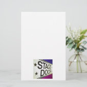 Deurteken theater briefpapier (Staand voorkant)