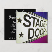 Deurteken theater kaart (Voorkant / Achterkant)
