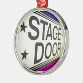 Deurteken theater metalen ornament (Links)