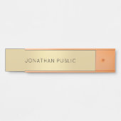 Deurtekens Aangepaste moderne goudSjabloon Deurbordje (Voorkant)
