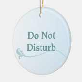 Deurwoede niet storen keramisch ornament (Links)