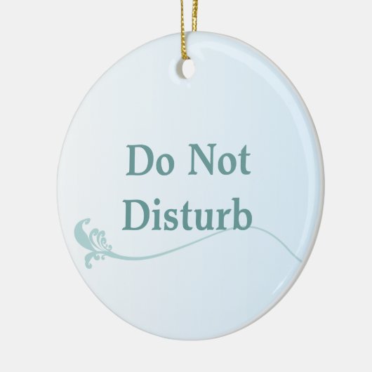 Deurwoede niet storen keramisch ornament (Links)