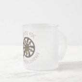 Deus ex machina matglas koffiemok (Voorkant rechts)