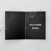 Deus Mortis zeer metalen god van de dood Kaart (Binnen)