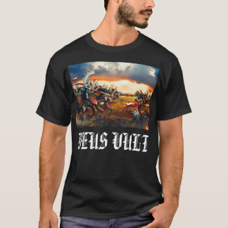Deus Vult - Aanval van de Poolse gevleugelde husar T-shirt