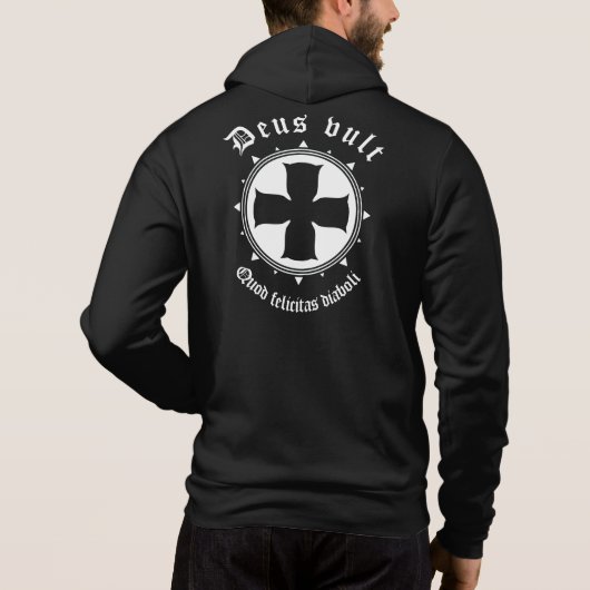 Deus Vult Hoodie (Achterkant)