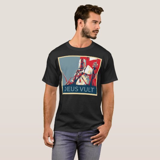 Deus Vult T-shirt (Voorkant volledig)