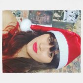 Deusa do Natal Fleece Deken (Voorkant (Horizontaal))