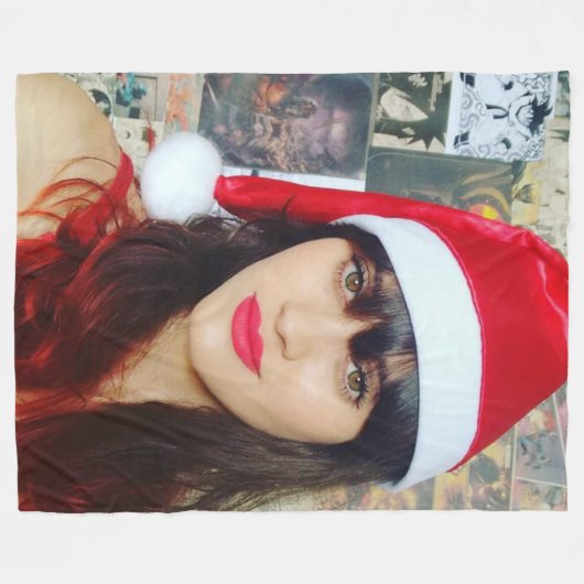 Deusa do Natal Fleece Deken (Voorkant (Horizontaal))