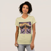 Deusa Lua Sol Mulher Mística Camiseta Espiritual B T-shirt (Voorkant volledig)