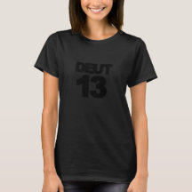 DEUT13 - Blk op Blk-Kleiner Logo T-shirt