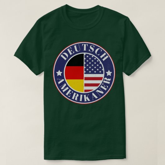 DeutchAmerikaner Duitse Amerikaanse Badge Duitslan T-shirt (Design voorkant)