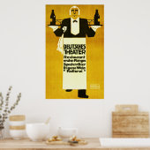 Deutches theater restaurant ~ Vintage Ad Poster (Keuken)