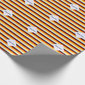 Deutchland and German Flag Tiled Personalized Cadeaupapier (Hoek)