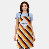 Deutchland and German Flag Tiled with Your Name Schort (Gedragen)