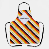 Deutchland and German Flag Tiled with Your Name Schort (Voorkant)