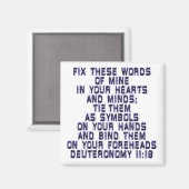 Deuteronomie 11:18 magneet (Voorkant / Achterkant)