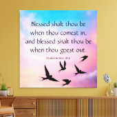 Deuteronomie 28:6 canvas afdruk (Insitu (Woonkamer))