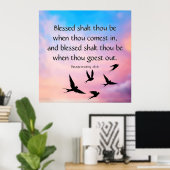 Deuteronomie 28:6 poster (Thuiskantoor)