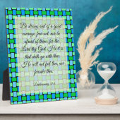 Deuteronomie 31:6 fotoplaat (Zijkant)