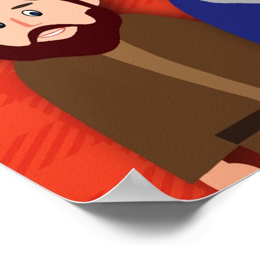 Deuteronomie 31:6 poster (Hoek)