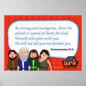 Deuteronomie 31:6 poster (Voorkant)