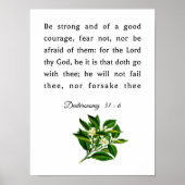 Deuteronomie 31 : 6 poster (Voorkant)