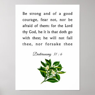 Deuteronomie 31 : 6 poster