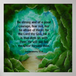 Deuteronomie 31:6 poster