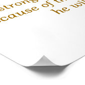 Deuteronomie 31:6 Proud Horse Bible Verse Print (Hoek)